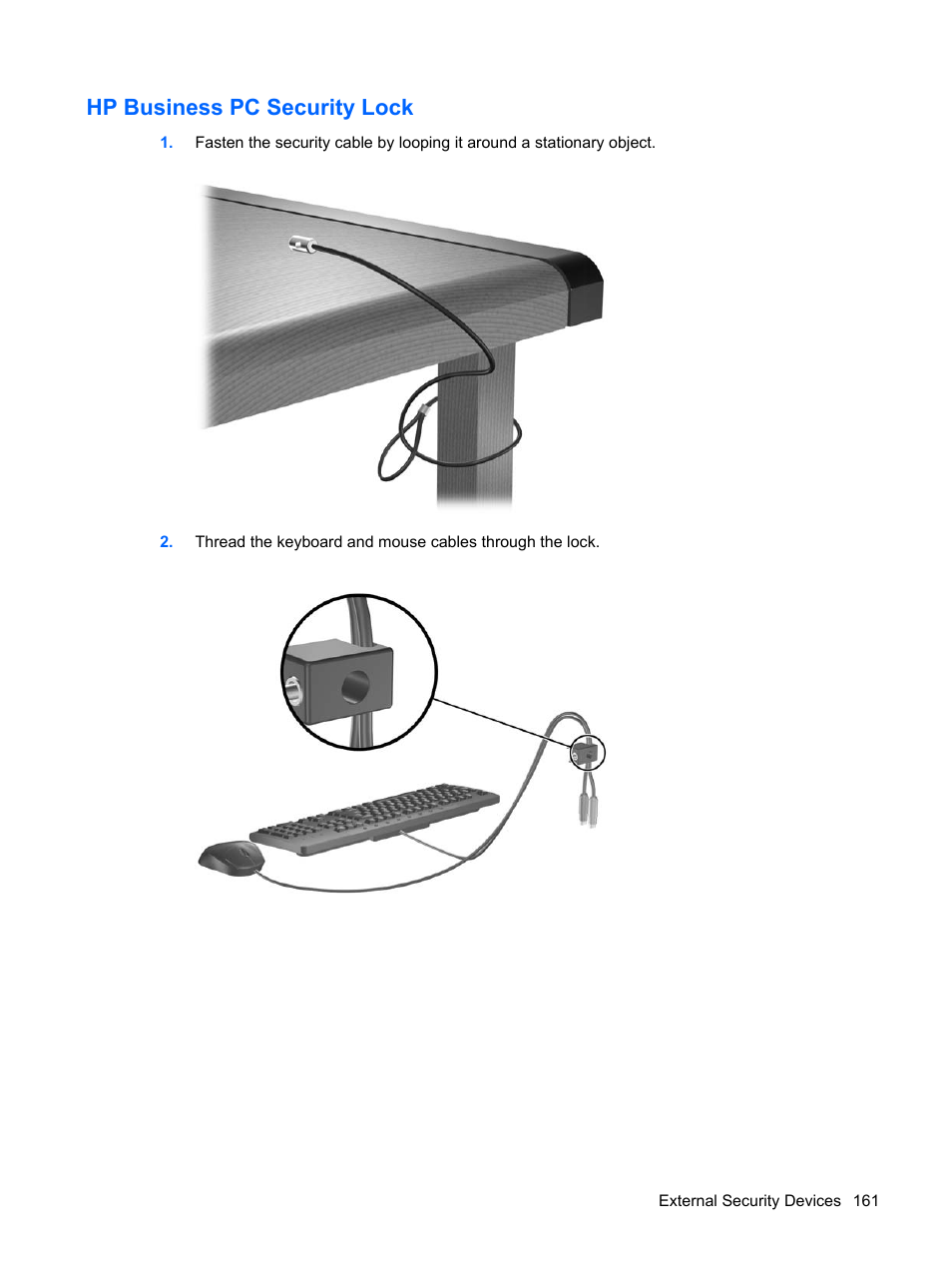 Hp business pc security lock | HP DC7800 User Manual | Page 173 / 276