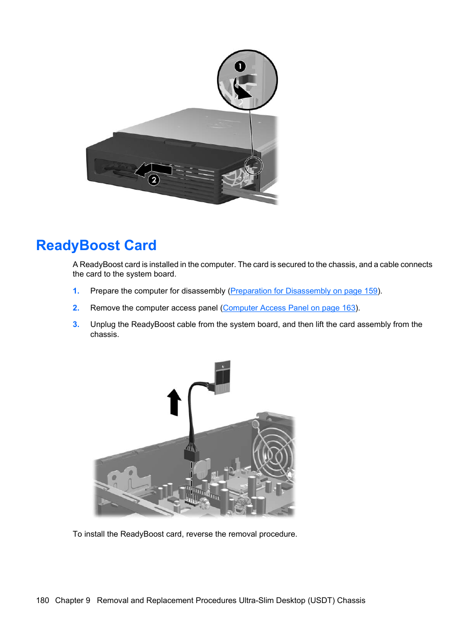 Readyboost card | HP DC7800 User Manual | Page 192 / 276