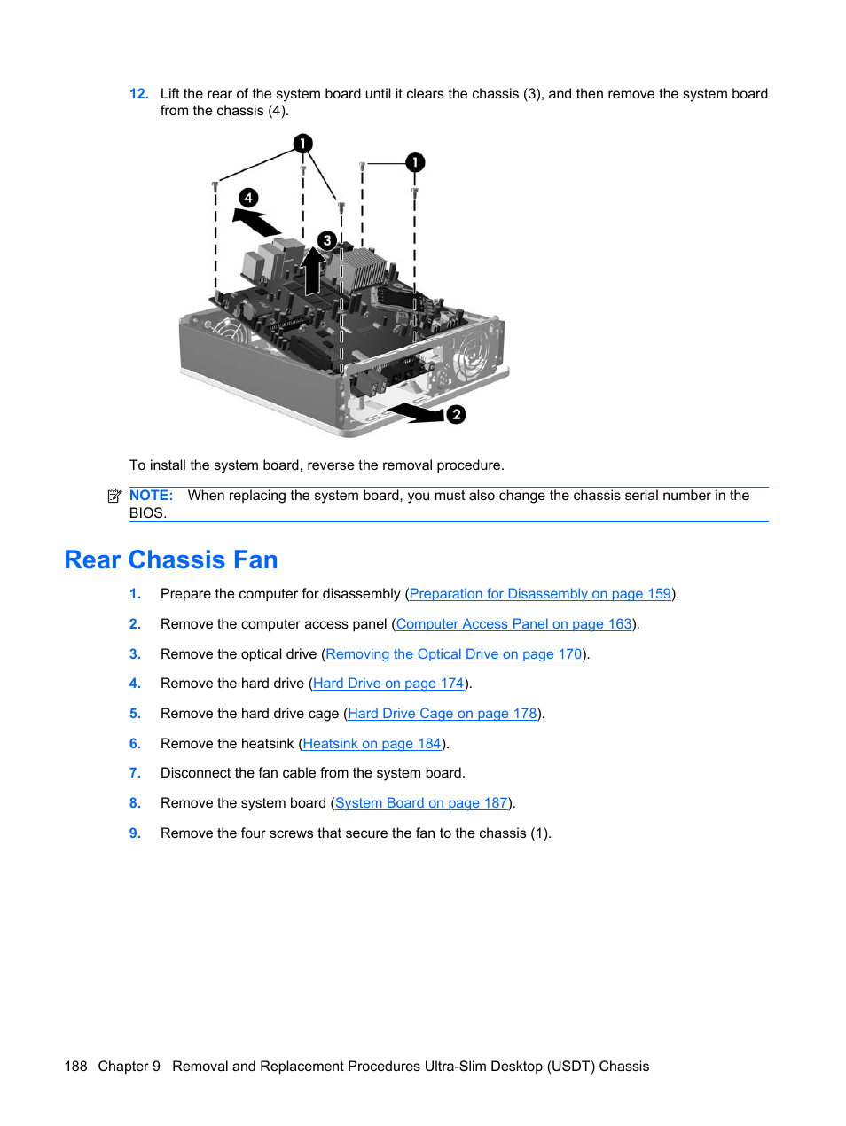 Rear chassis fan | HP DC7800 User Manual | Page 200 / 276