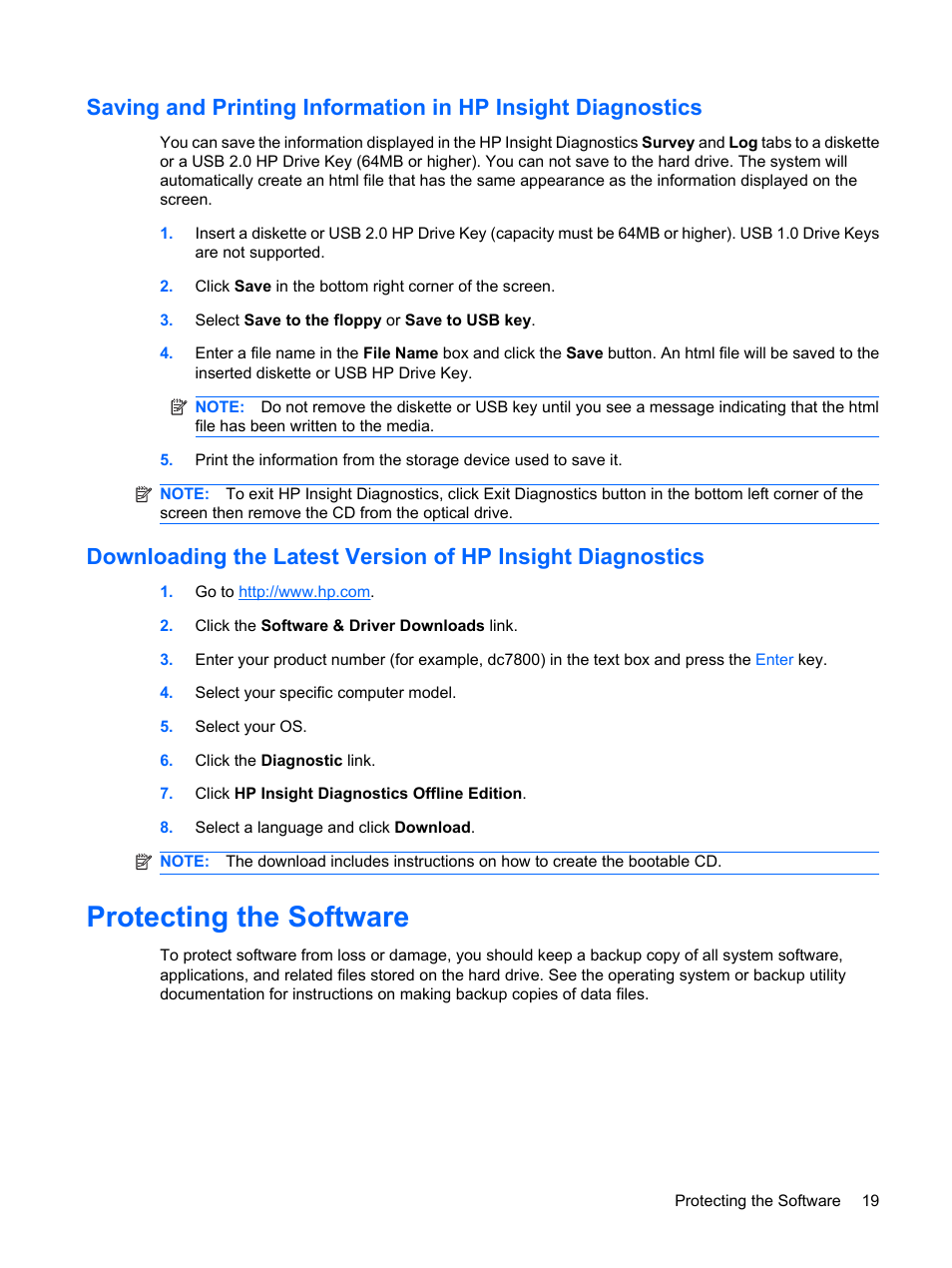 Protecting the software | HP DC7800 User Manual | Page 31 / 276