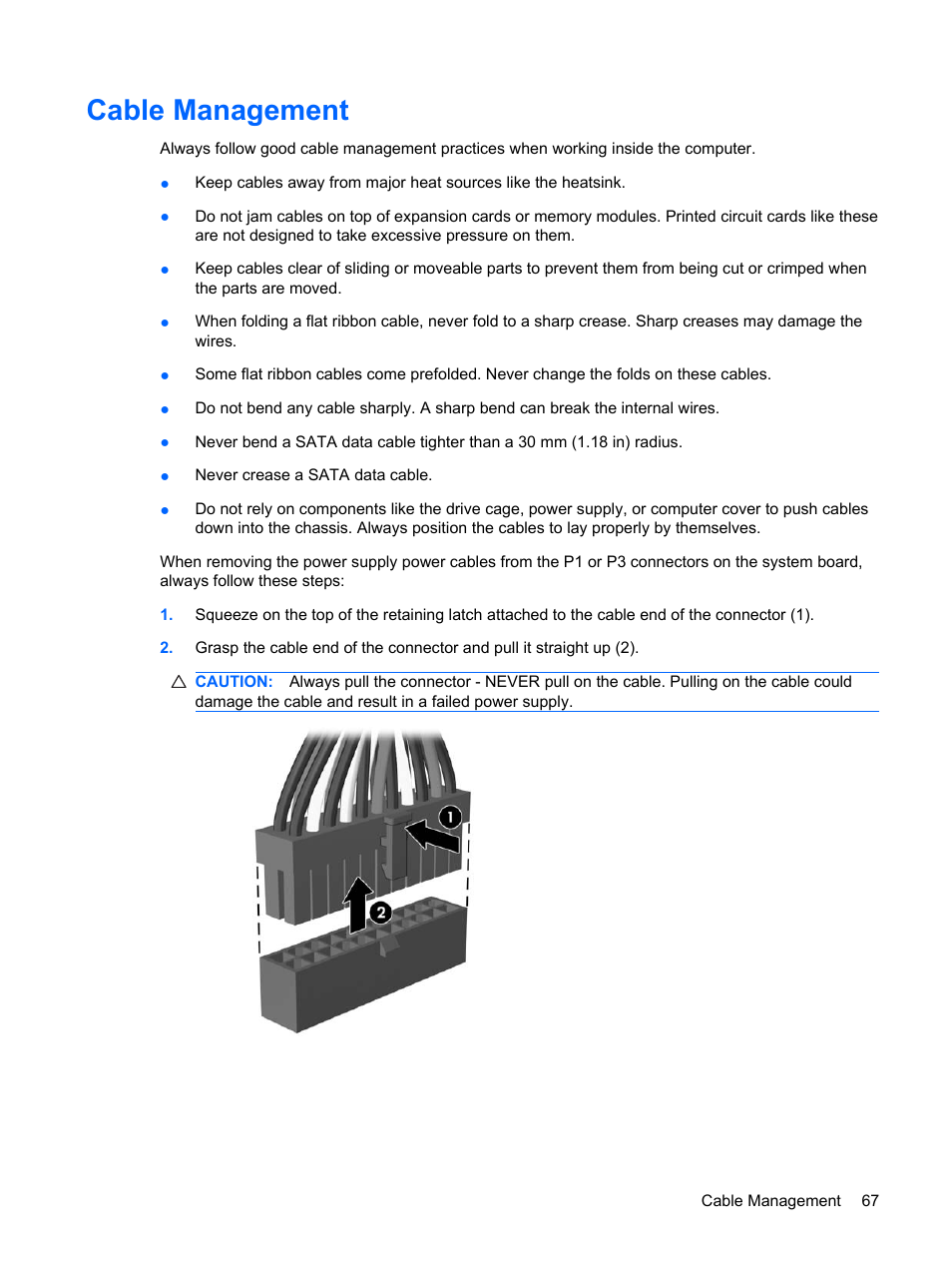 Cable management | HP DC7800 User Manual | Page 79 / 276