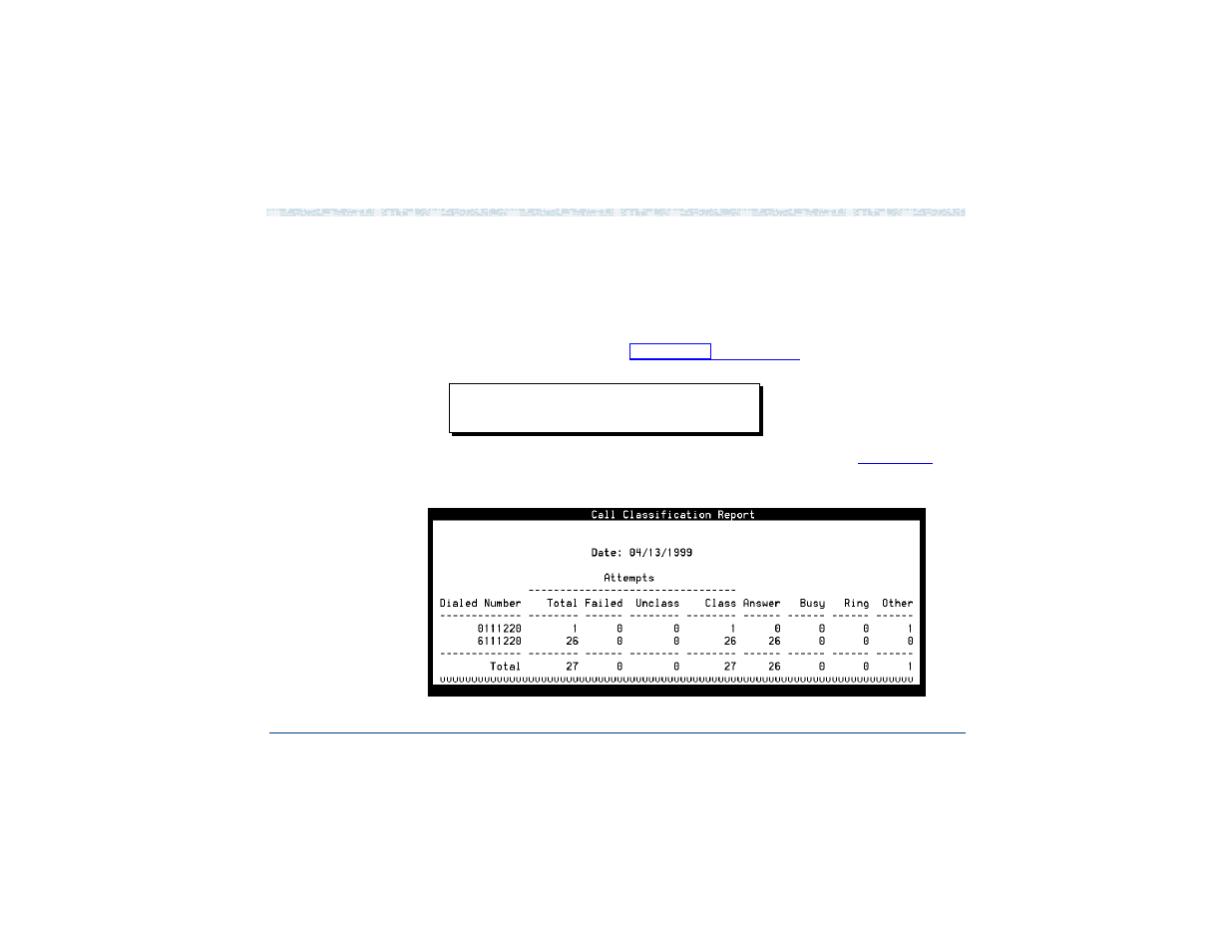 Displaying the call classification report | HP R4.2 User Manual | Page 350 / 745