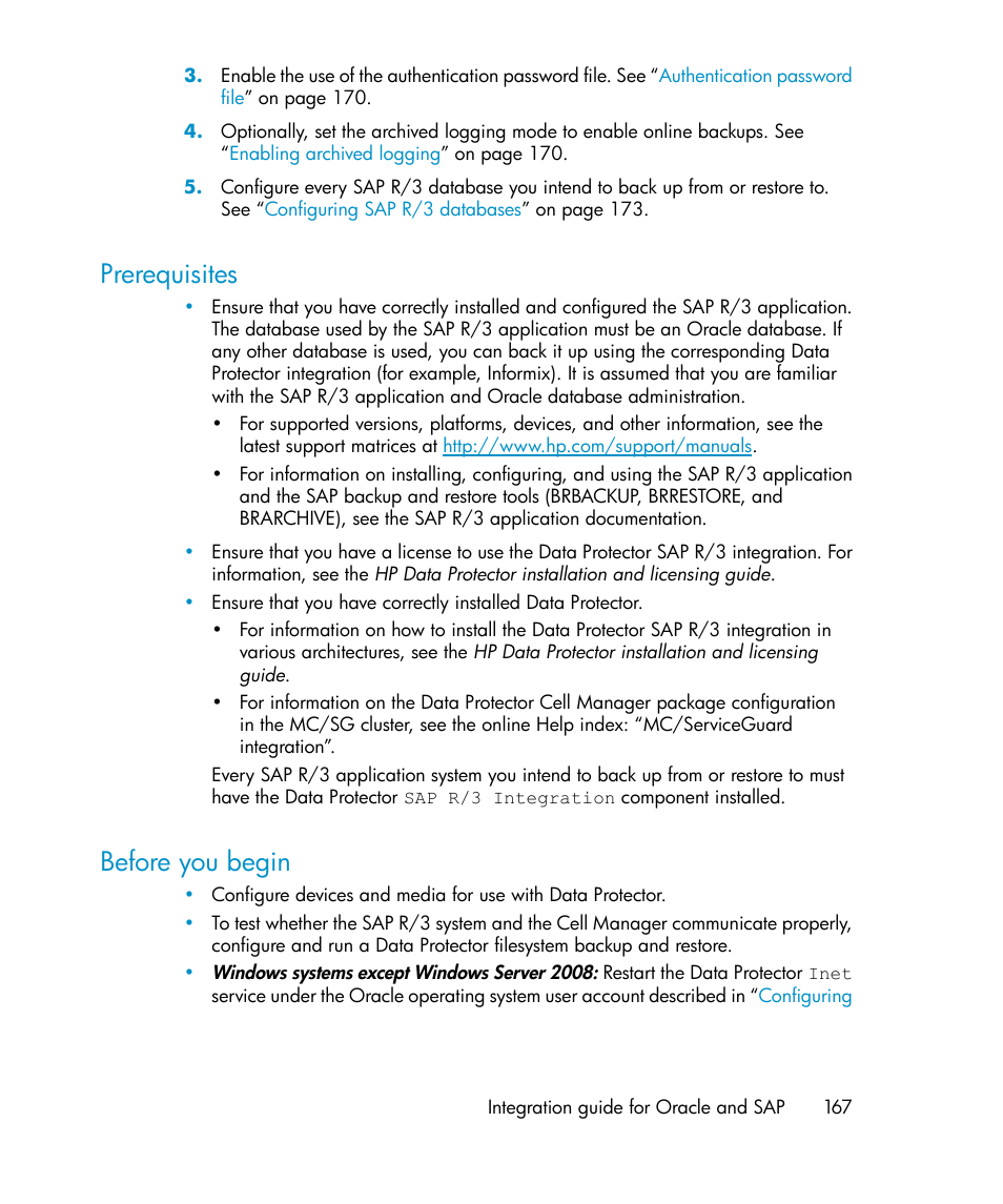 Prerequisites, Before you begin, 167 before you begin | HP A.06.11 User Manual | Page 167 / 344