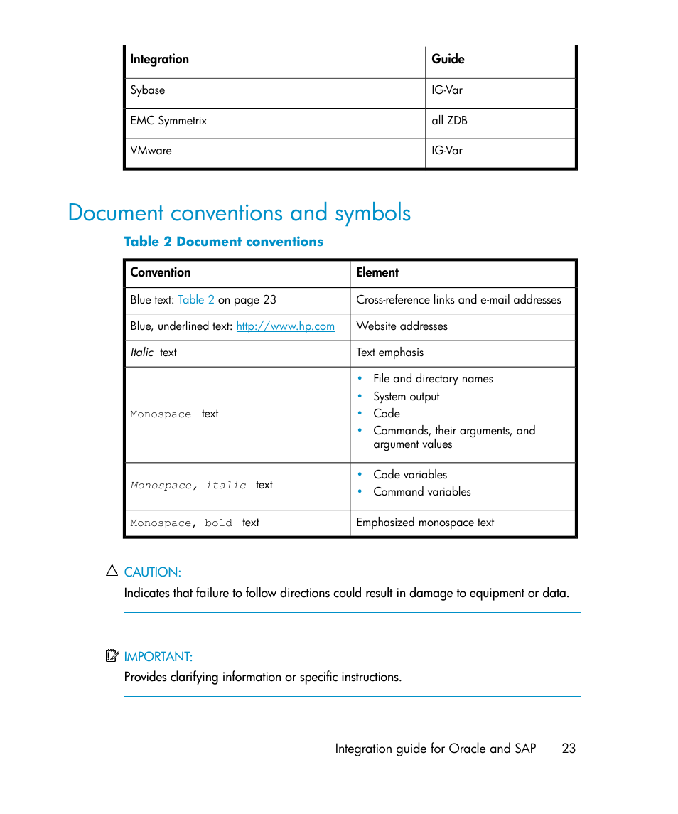 Document conventions and symbols, Document conventions | HP A.06.11 User Manual | Page 23 / 344