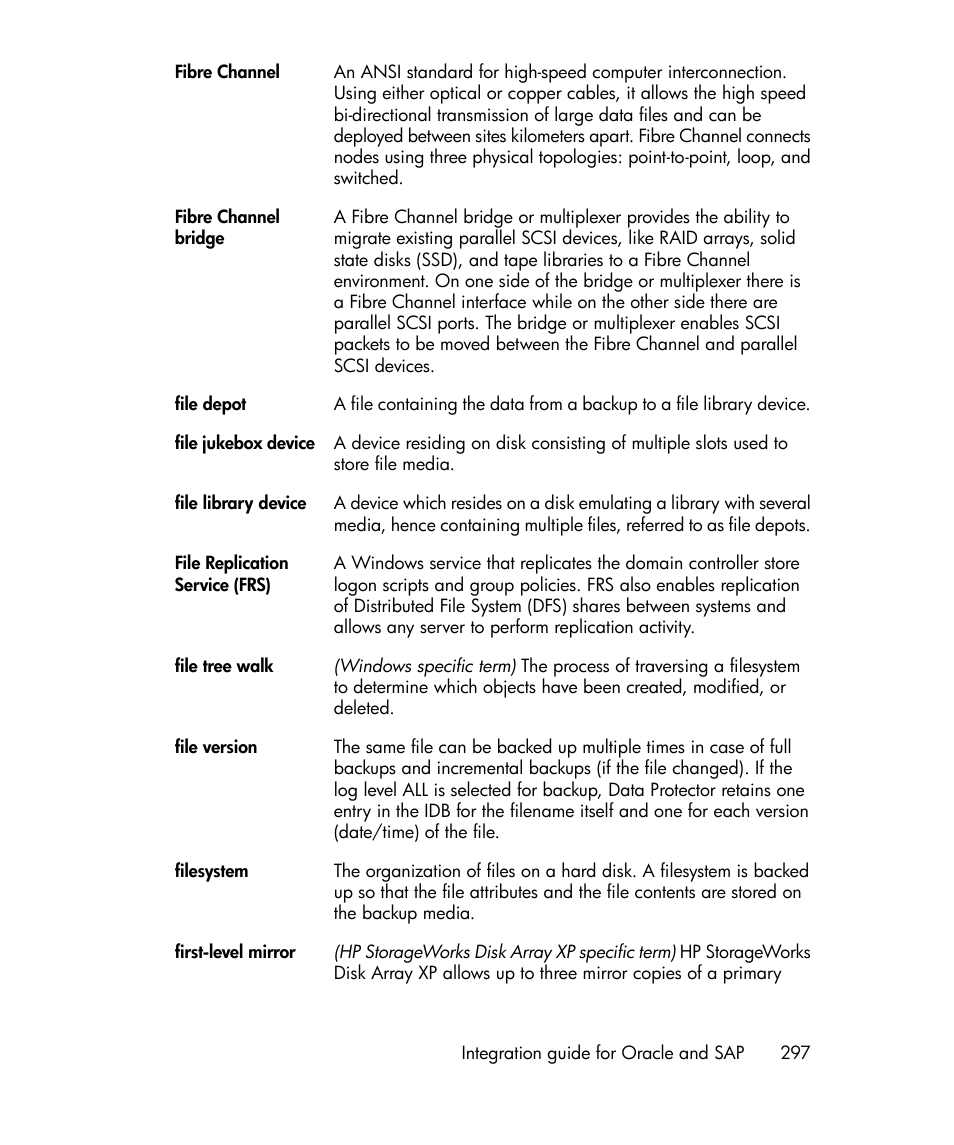 Fibre channel bridge | HP A.06.11 User Manual | Page 297 / 344