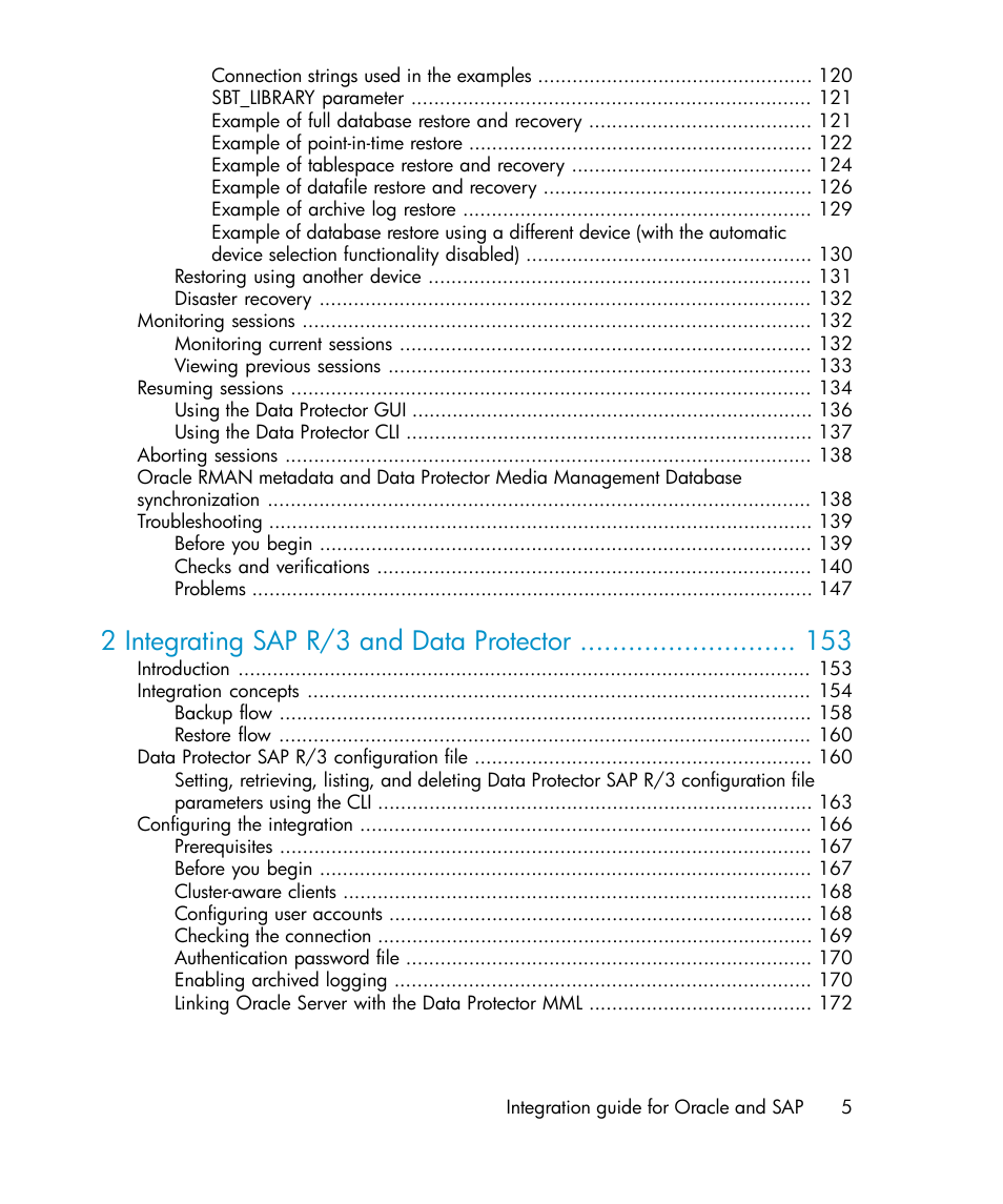 2 integrating sap r/3 and data protector | HP A.06.11 User Manual | Page 5 / 344