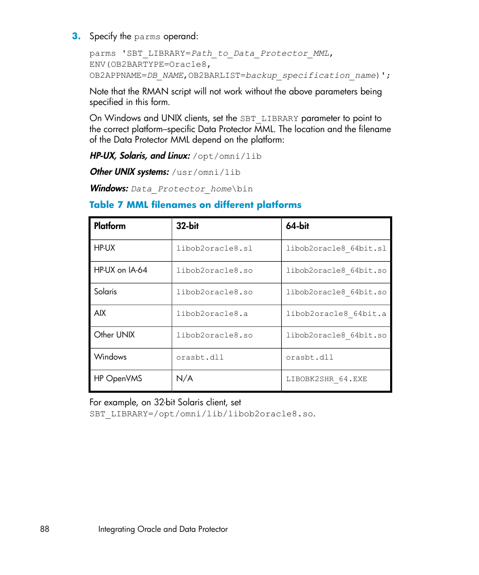 Mml filenames on different platforms | HP A.06.11 User Manual | Page 88 / 344