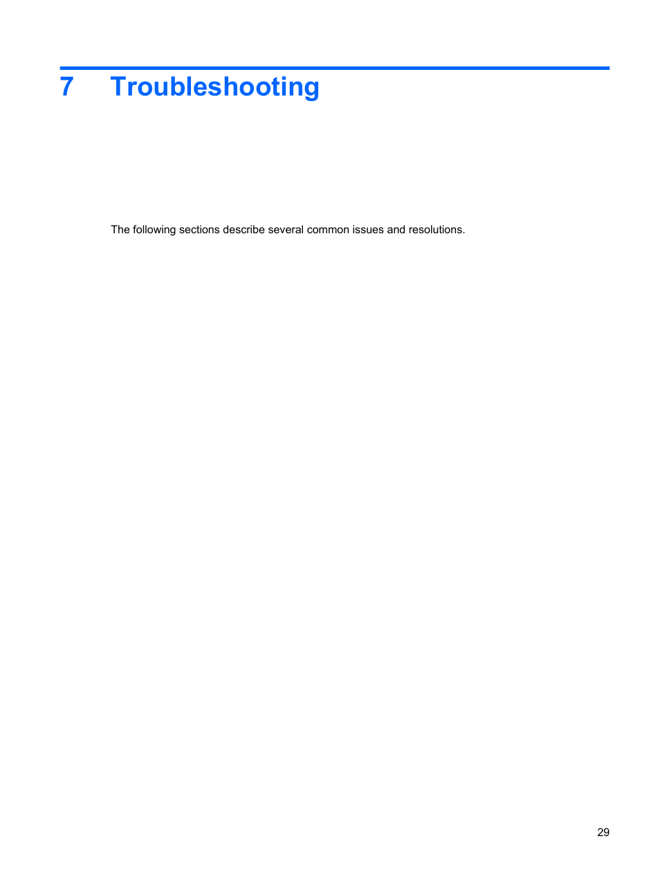 Troubleshooting, 7 troubleshooting, 7troubleshooting | HP Multimedia Computer User Manual | Page 33 / 44
