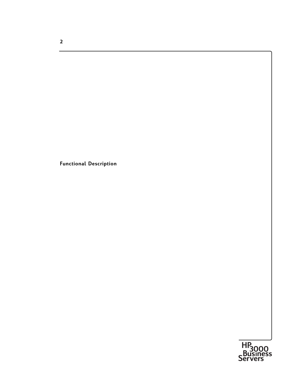 Hp3000 bus ness servers | HP 30292B User Manual | Page 2 / 24