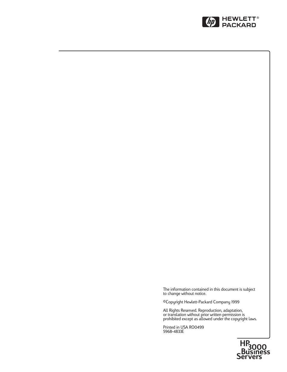 Hp3000 bus ness servers | HP 30292B User Manual | Page 24 / 24