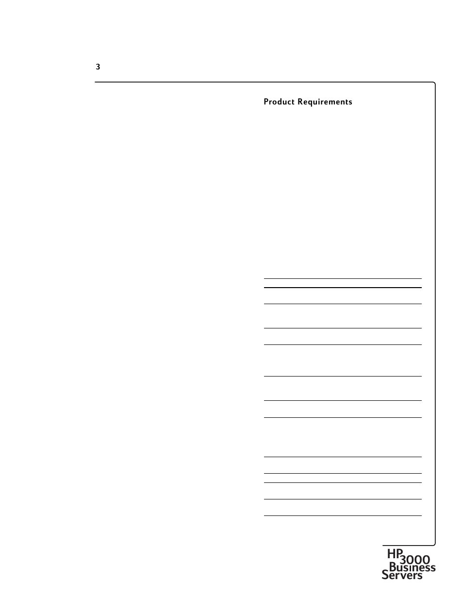 Hp3000 bus ness servers | HP 30292B User Manual | Page 3 / 24