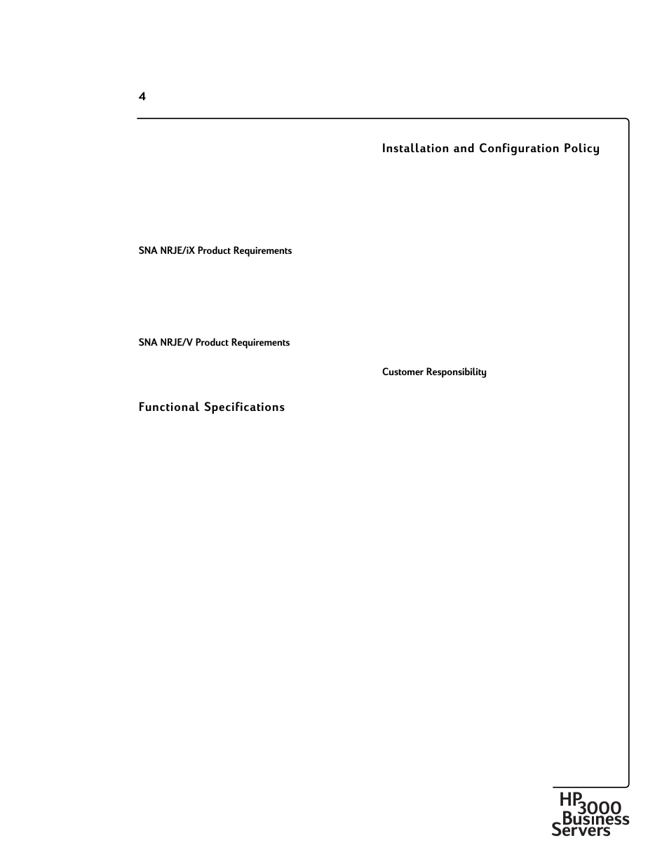 Hp3000 bus ness servers | HP 30292B User Manual | Page 4 / 24