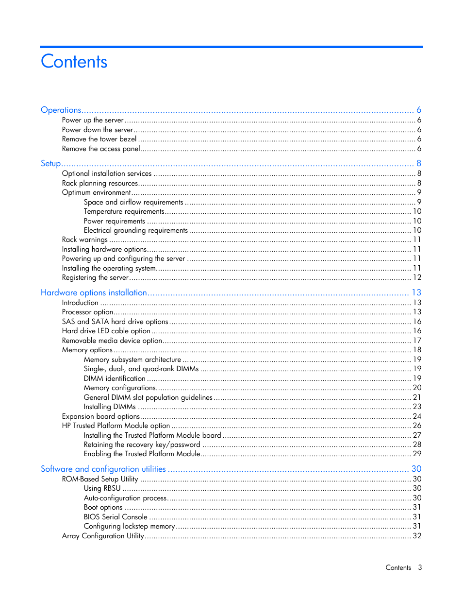 HP ProLiant Series ML100 User Manual | Page 3 / 103