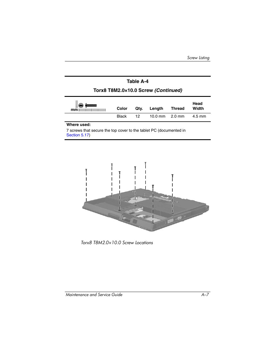 HP TC4400 User Manual | Page 165 / 219
