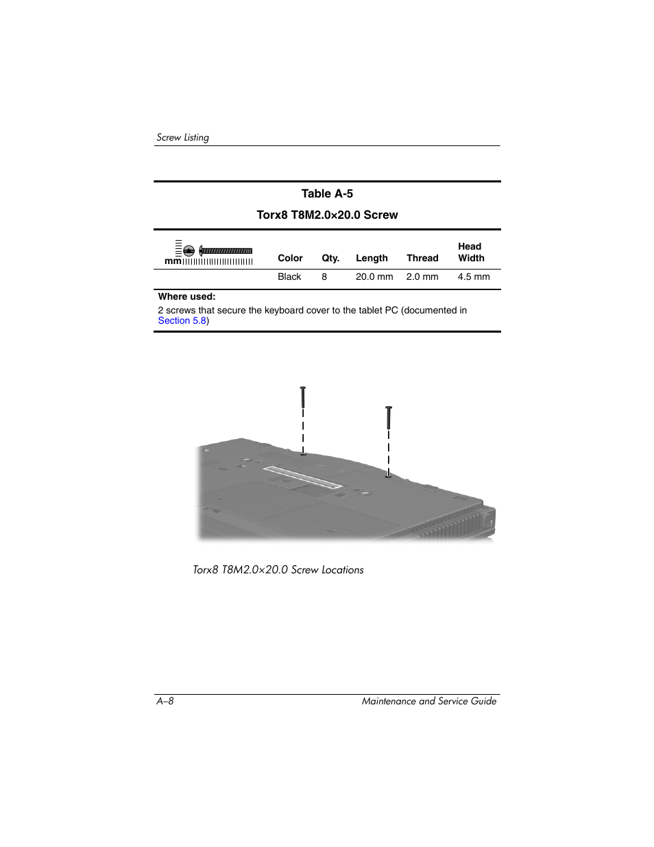 HP TC4400 User Manual | Page 166 / 219
