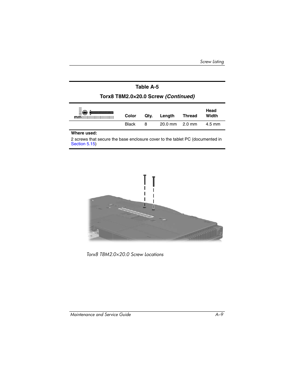 HP TC4400 User Manual | Page 167 / 219