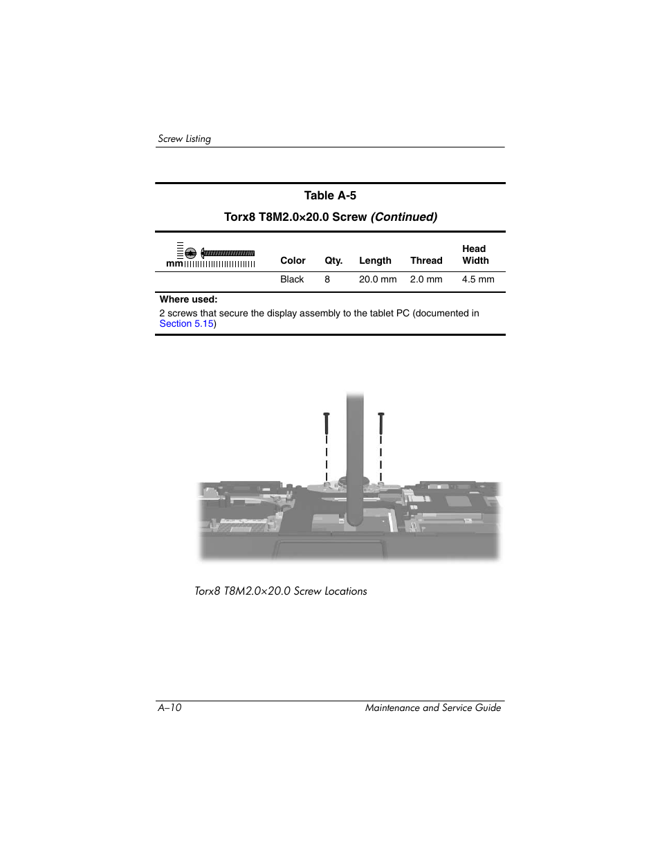 HP TC4400 User Manual | Page 168 / 219
