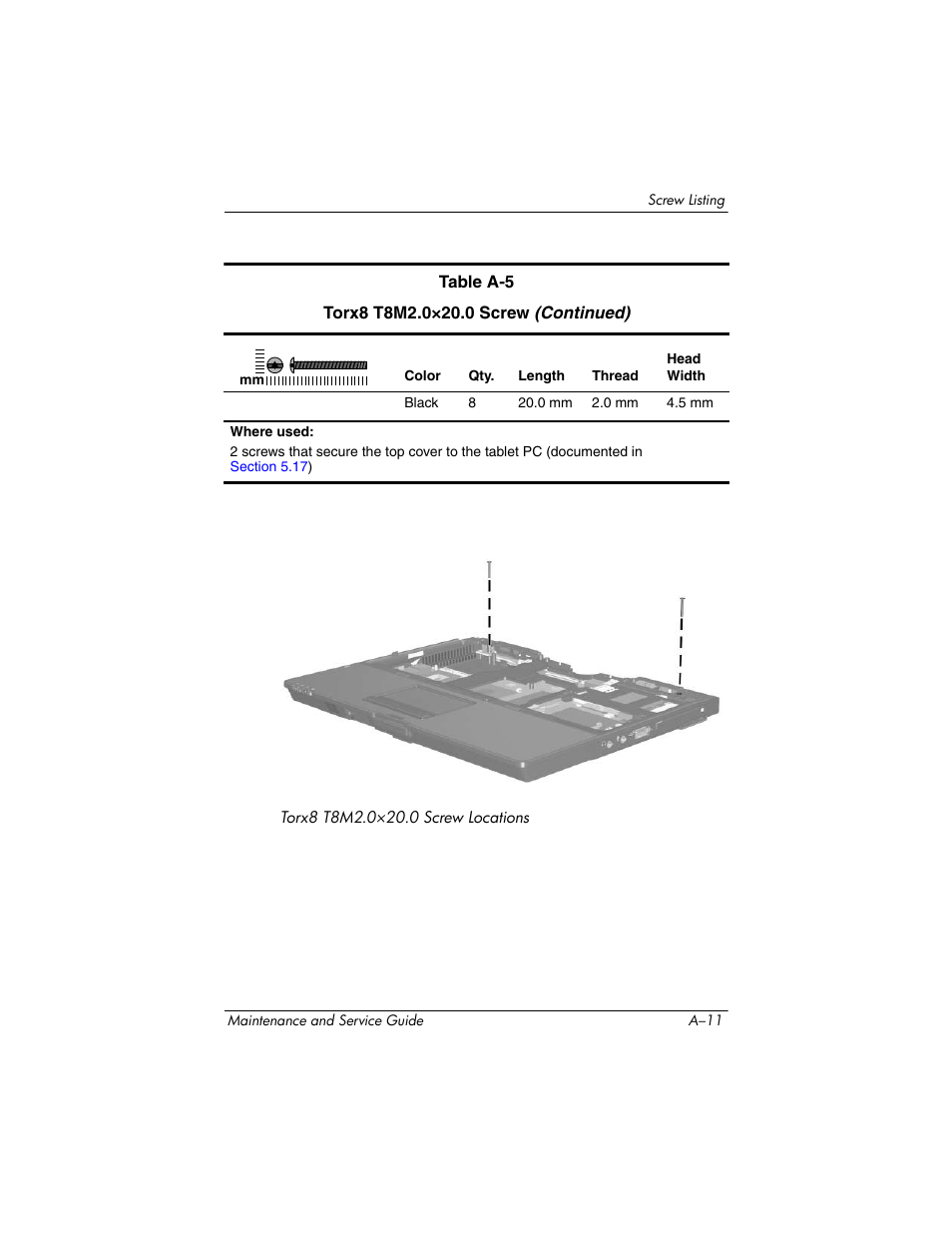 HP TC4400 User Manual | Page 169 / 219