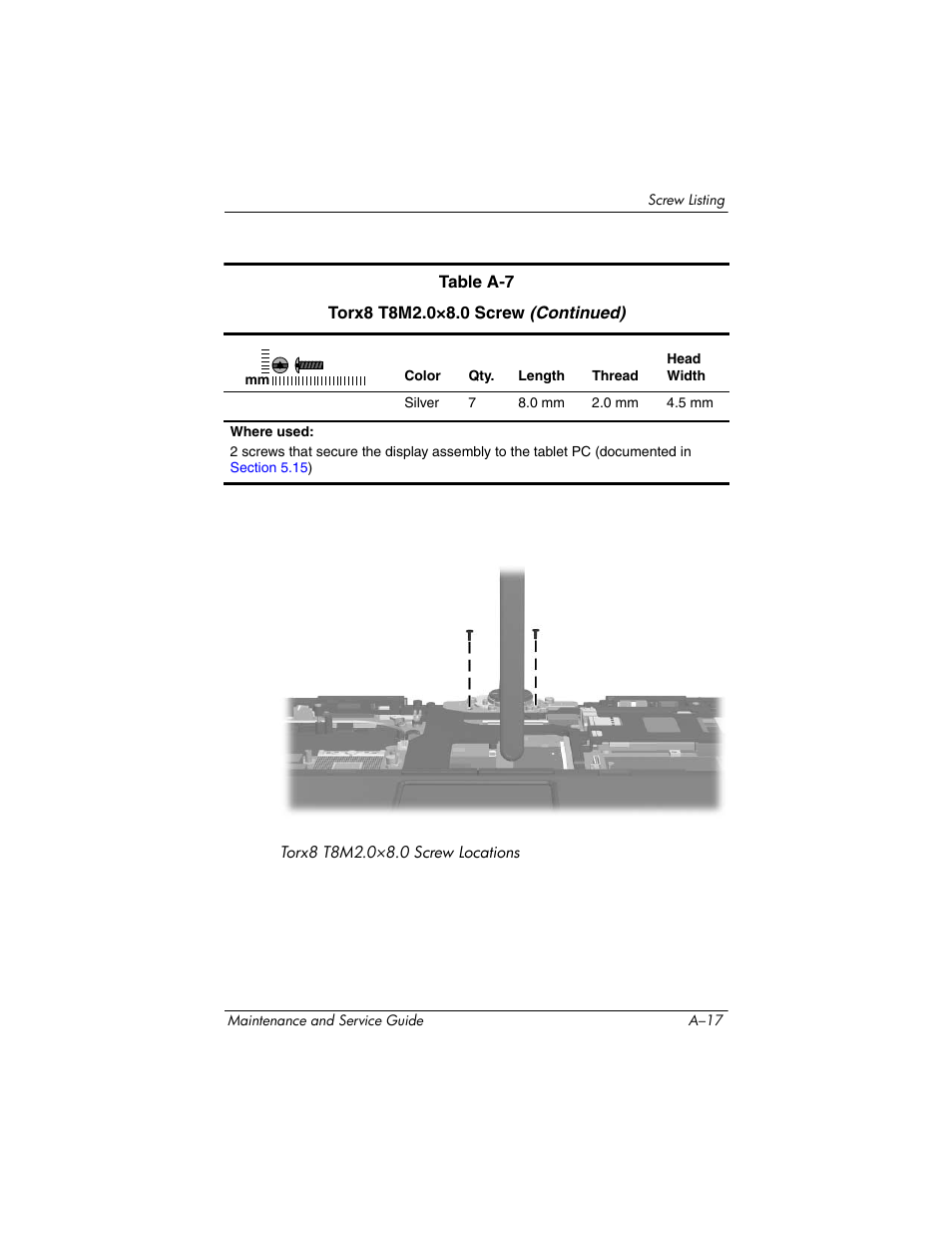 HP TC4400 User Manual | Page 175 / 219