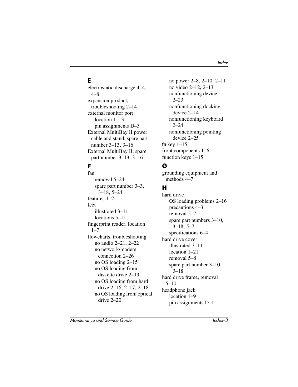 HP TC4400 User Manual | Page 215 / 219