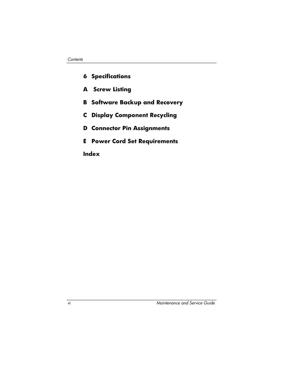 HP TC4400 User Manual | Page 6 / 219