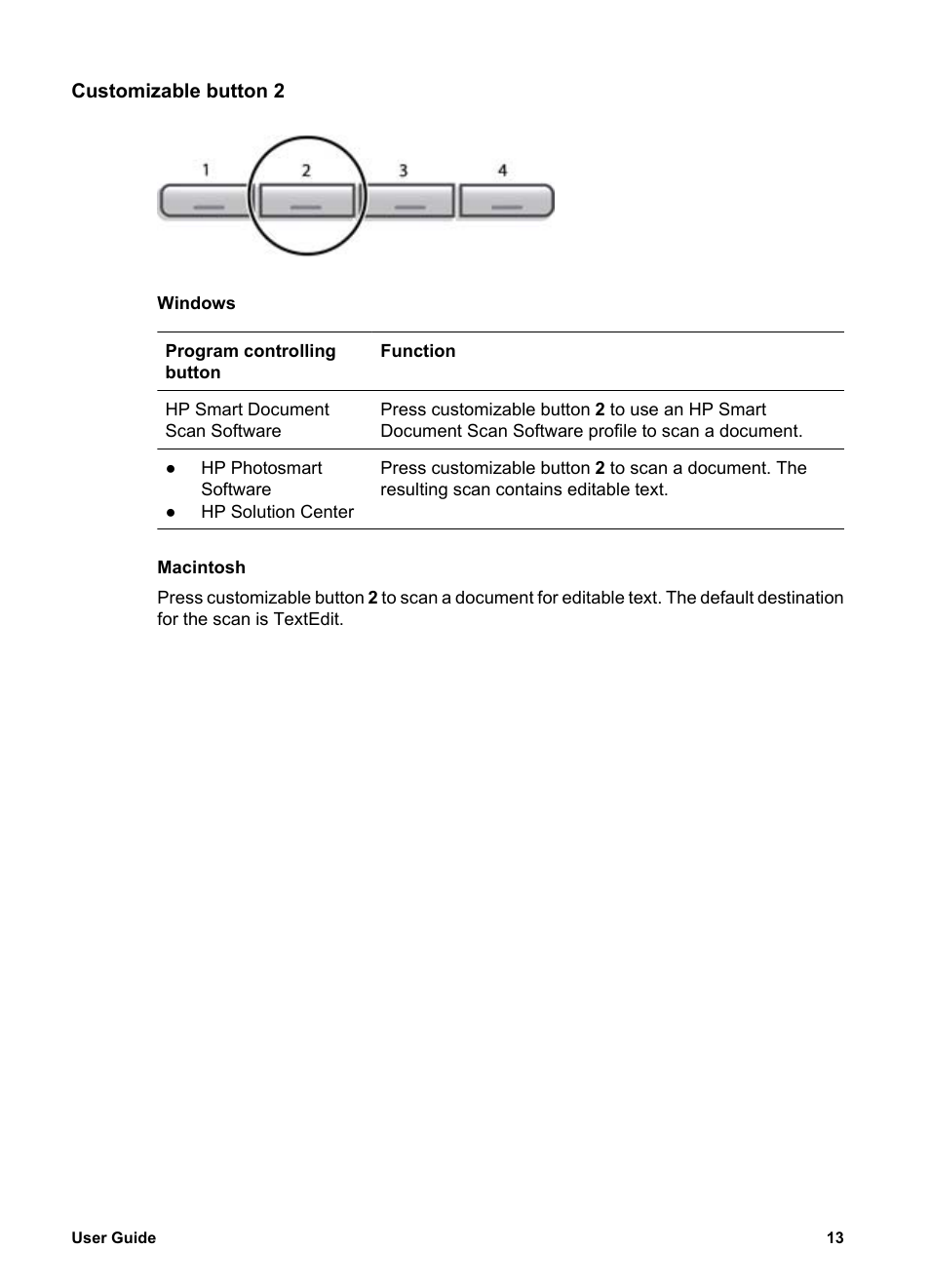 Customizable button 3, Use the button disable ut | HP 8300 User Manual | Page 15 / 65