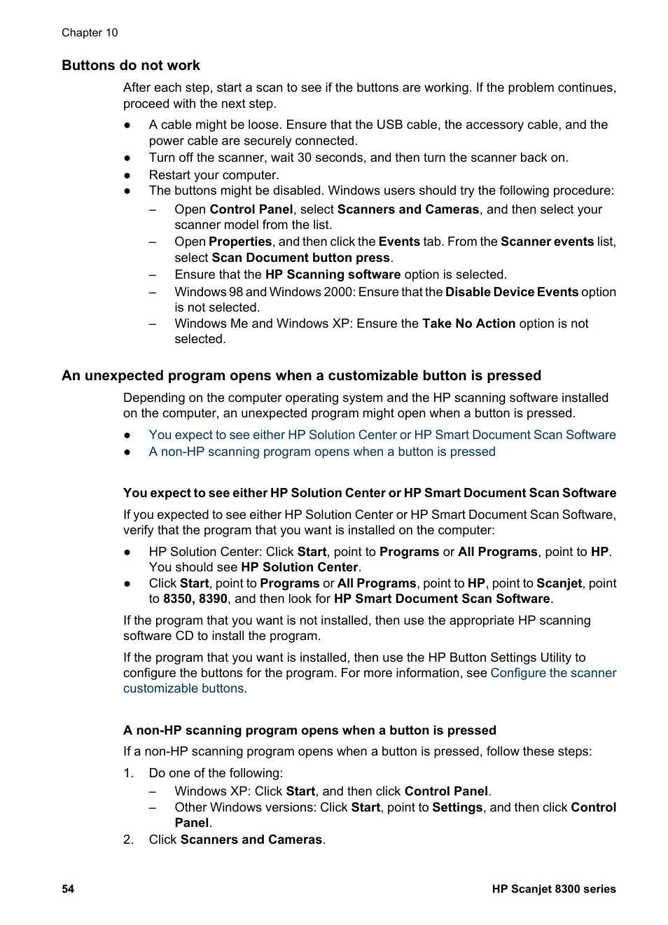 Slides, negatives, and tma issues | HP 8300 User Manual | Page 56 / 65