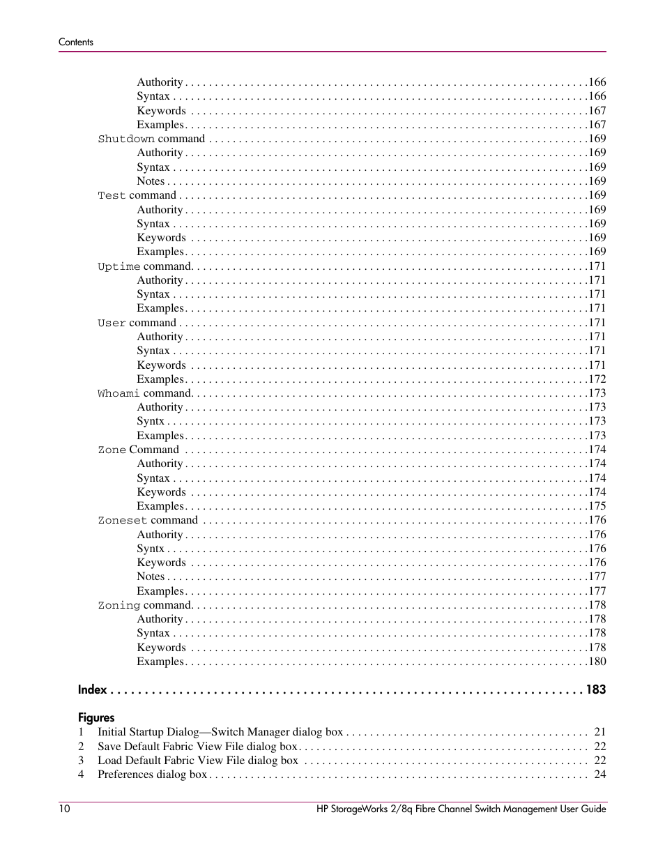 HP 2/8q Fibre Channel User Manual | Page 10 / 188