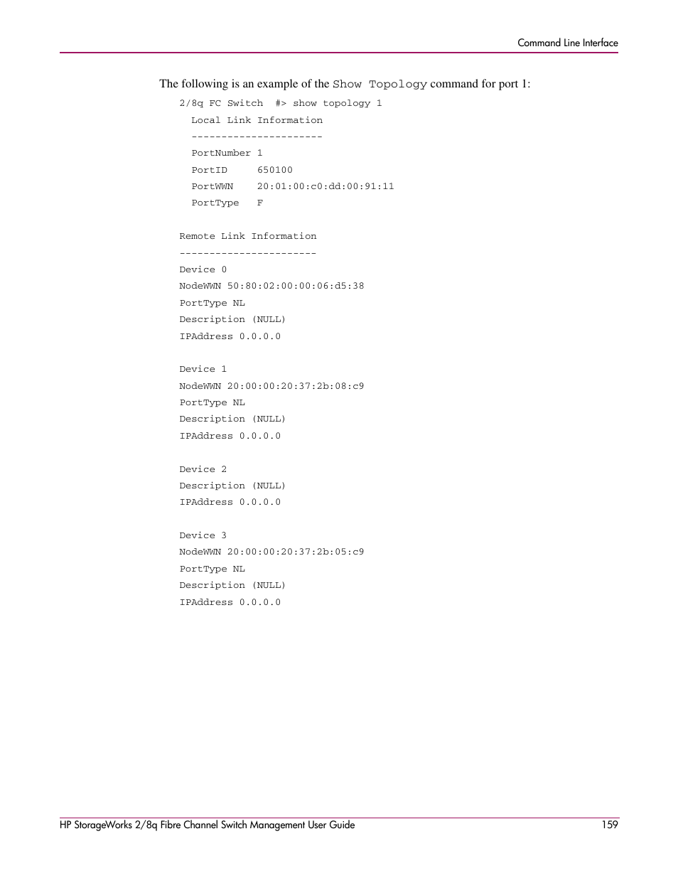HP 2/8q Fibre Channel User Manual | Page 159 / 188