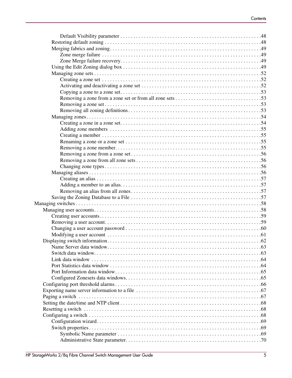 HP 2/8q Fibre Channel User Manual | Page 5 / 188