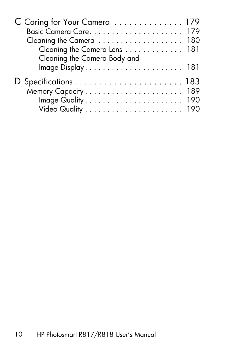 HP R818 User Manual | Page 10 / 200