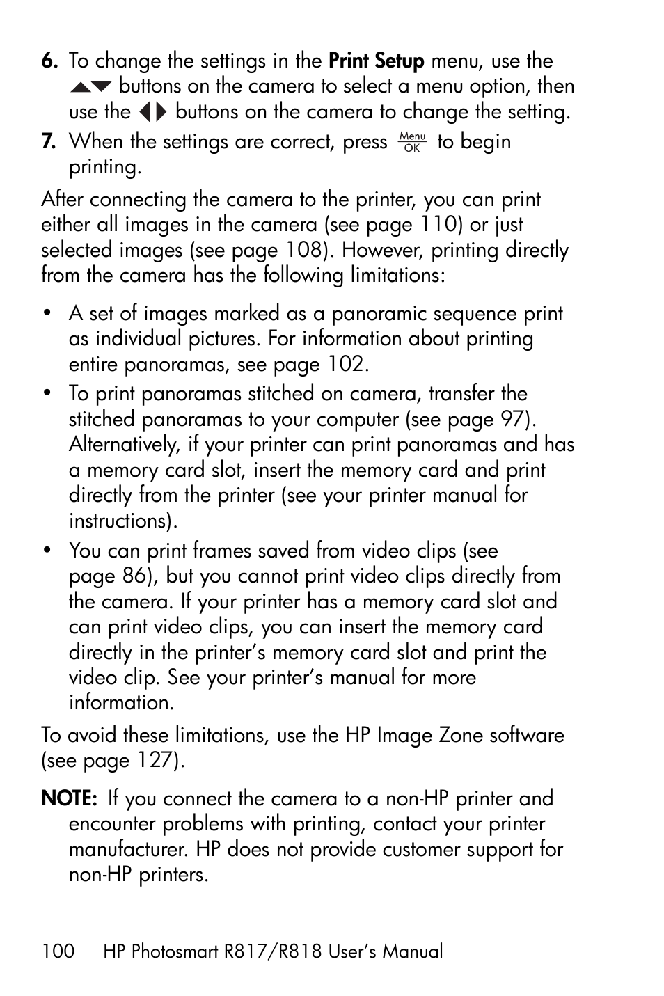 HP R818 User Manual | Page 100 / 200
