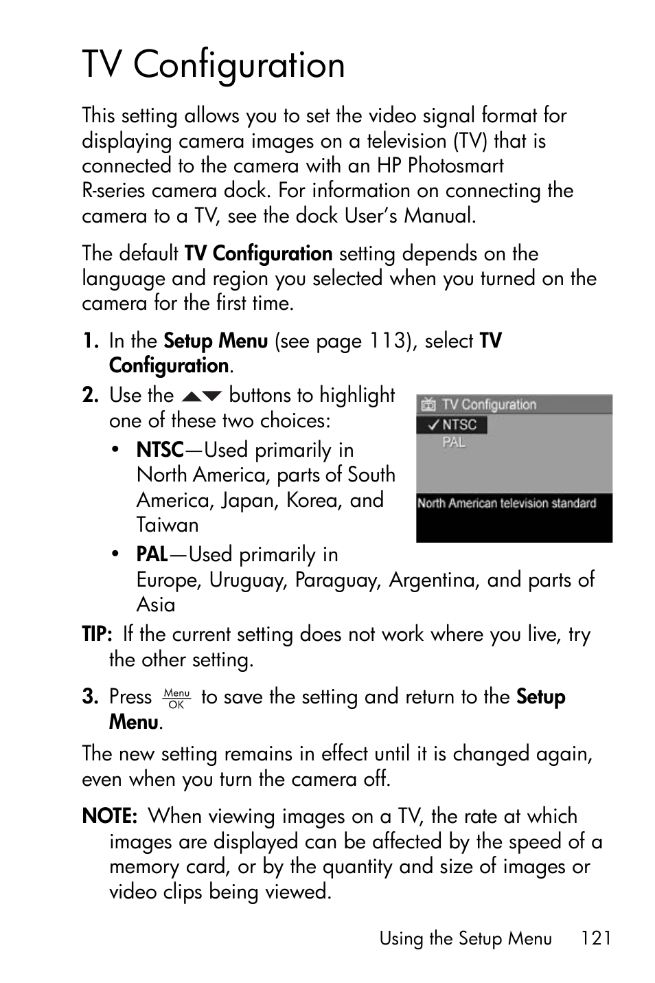 Tv configuration | HP R818 User Manual | Page 121 / 200