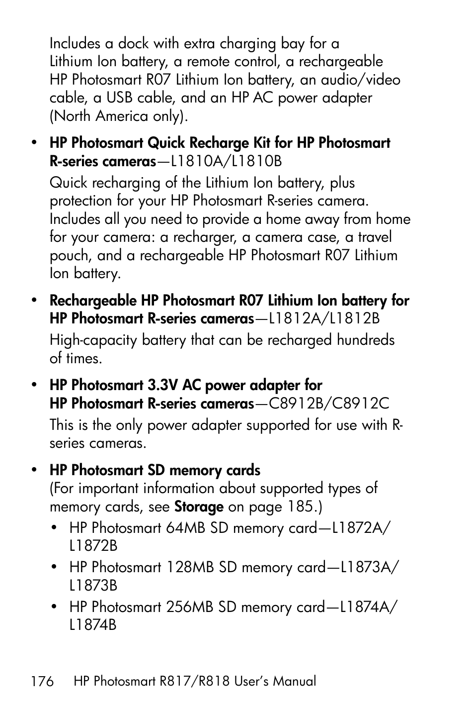 HP R818 User Manual | Page 176 / 200