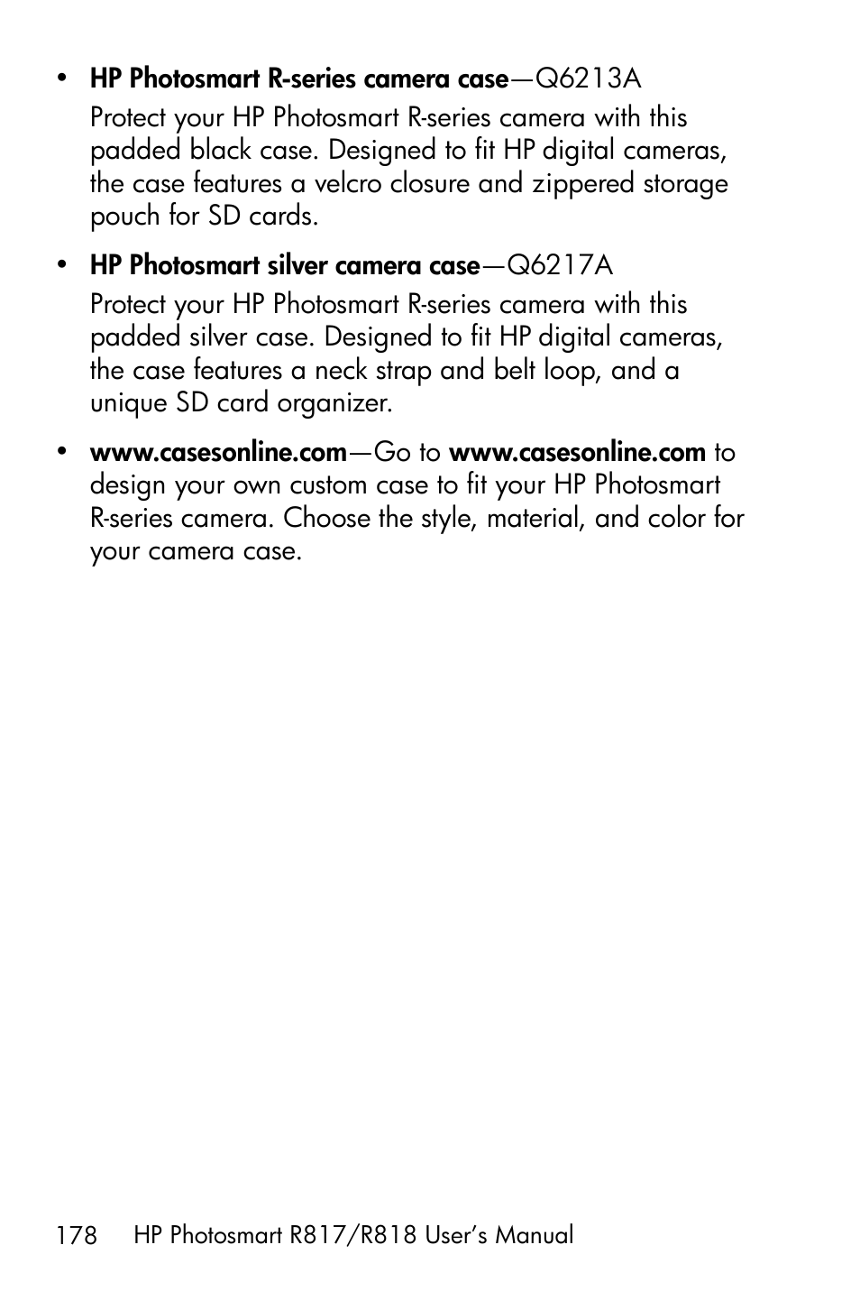 HP R818 User Manual | Page 178 / 200