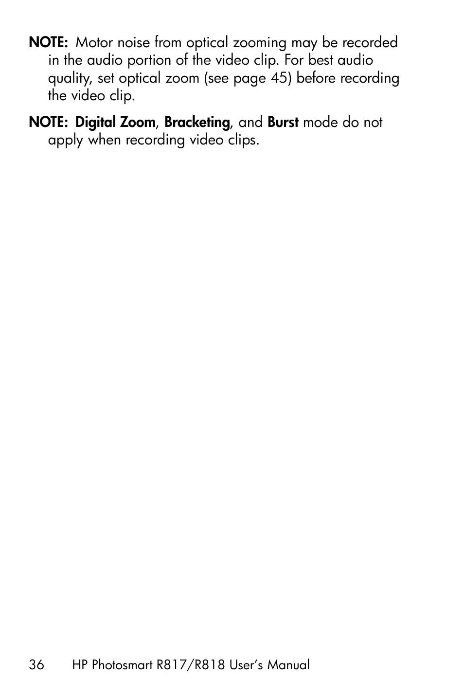 HP R818 User Manual | Page 36 / 200