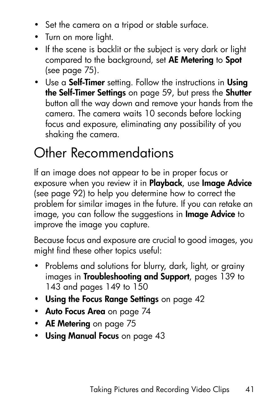 Other recommendations | HP R818 User Manual | Page 41 / 200