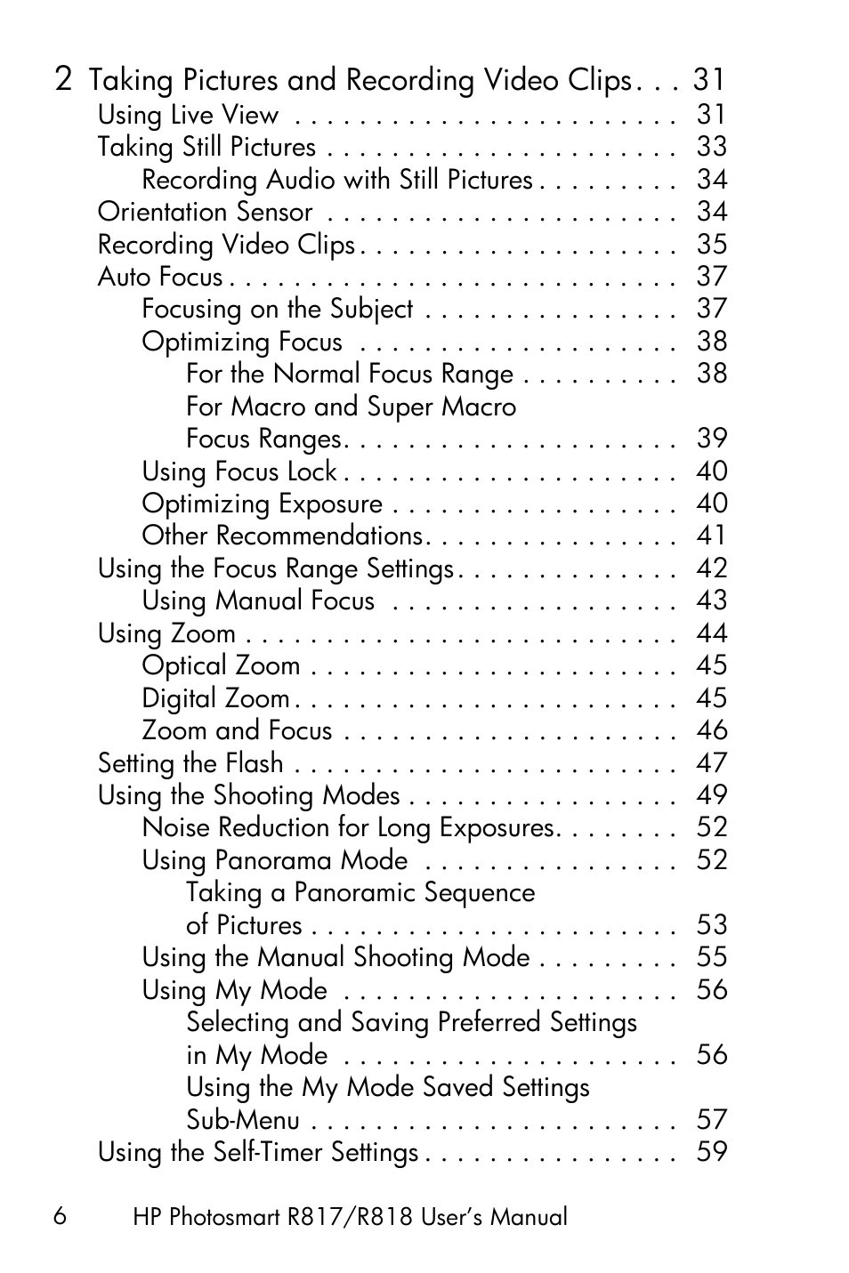 HP R818 User Manual | Page 6 / 200