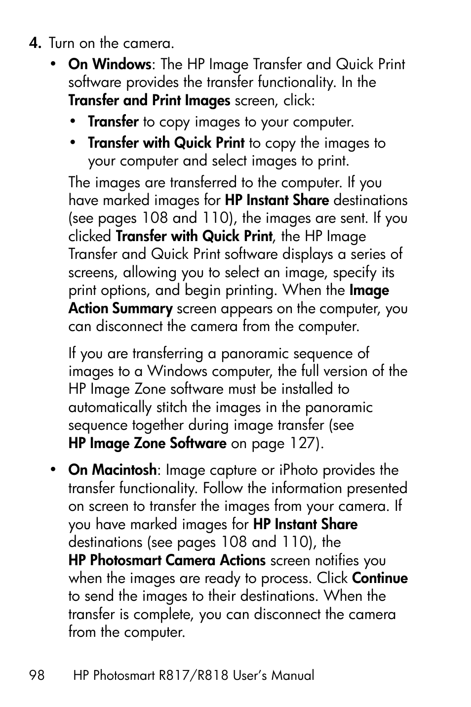 HP R818 User Manual | Page 98 / 200