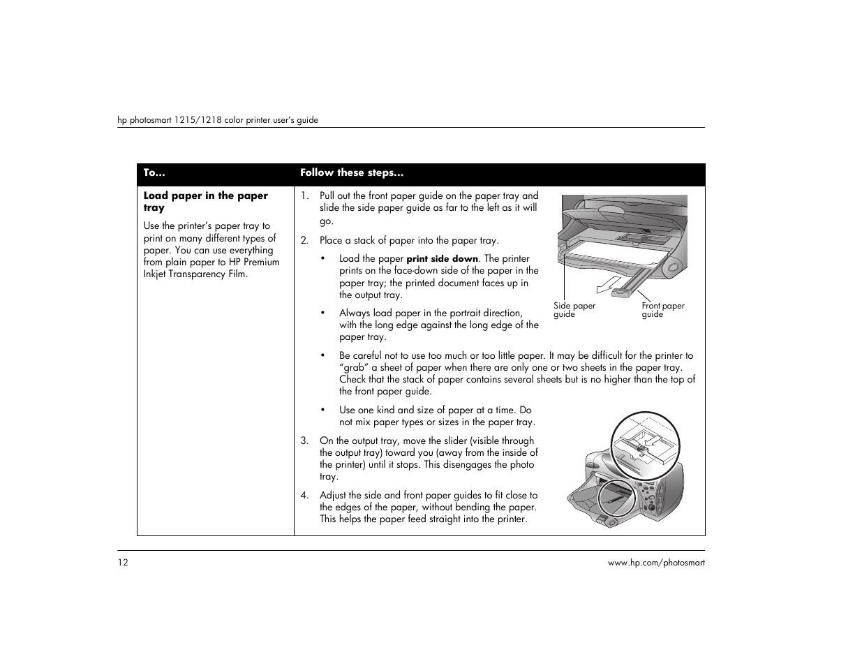 HP 1215 User Manual | Page 18 / 127