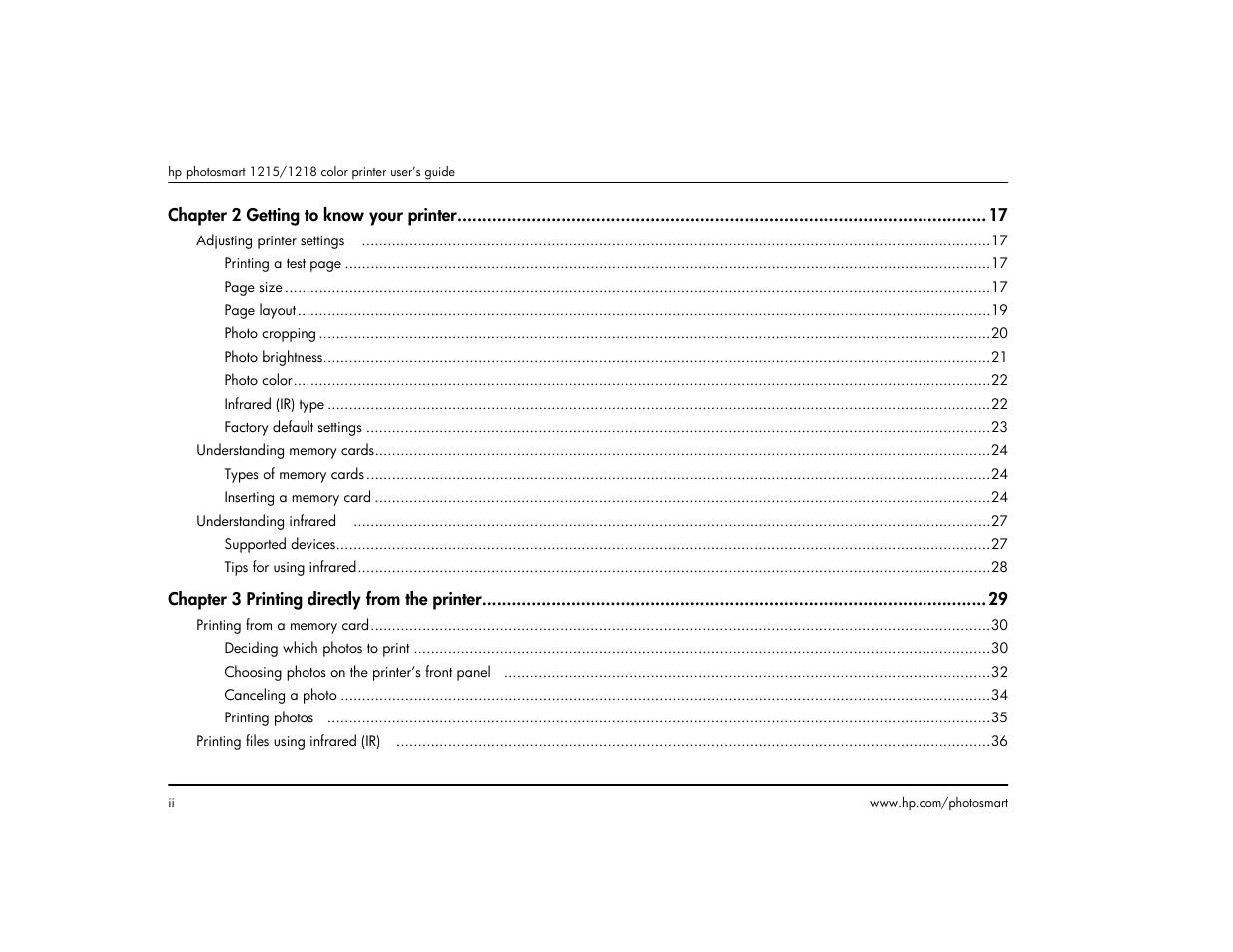 HP 1215 User Manual | Page 4 / 127