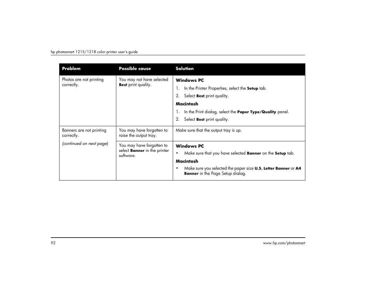 HP 1215 User Manual | Page 98 / 127