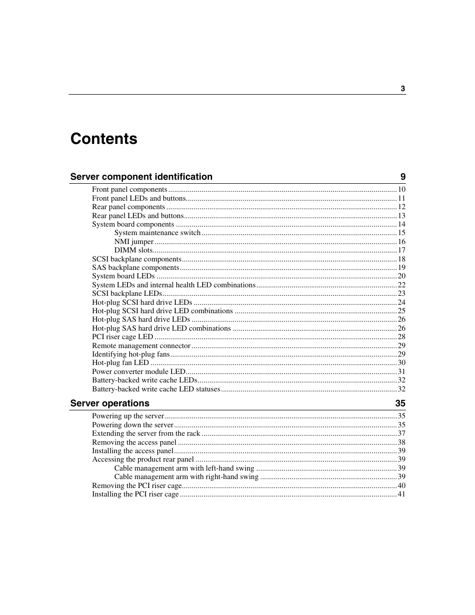 HP ProLiant DL385 User Manual | Page 3 / 174