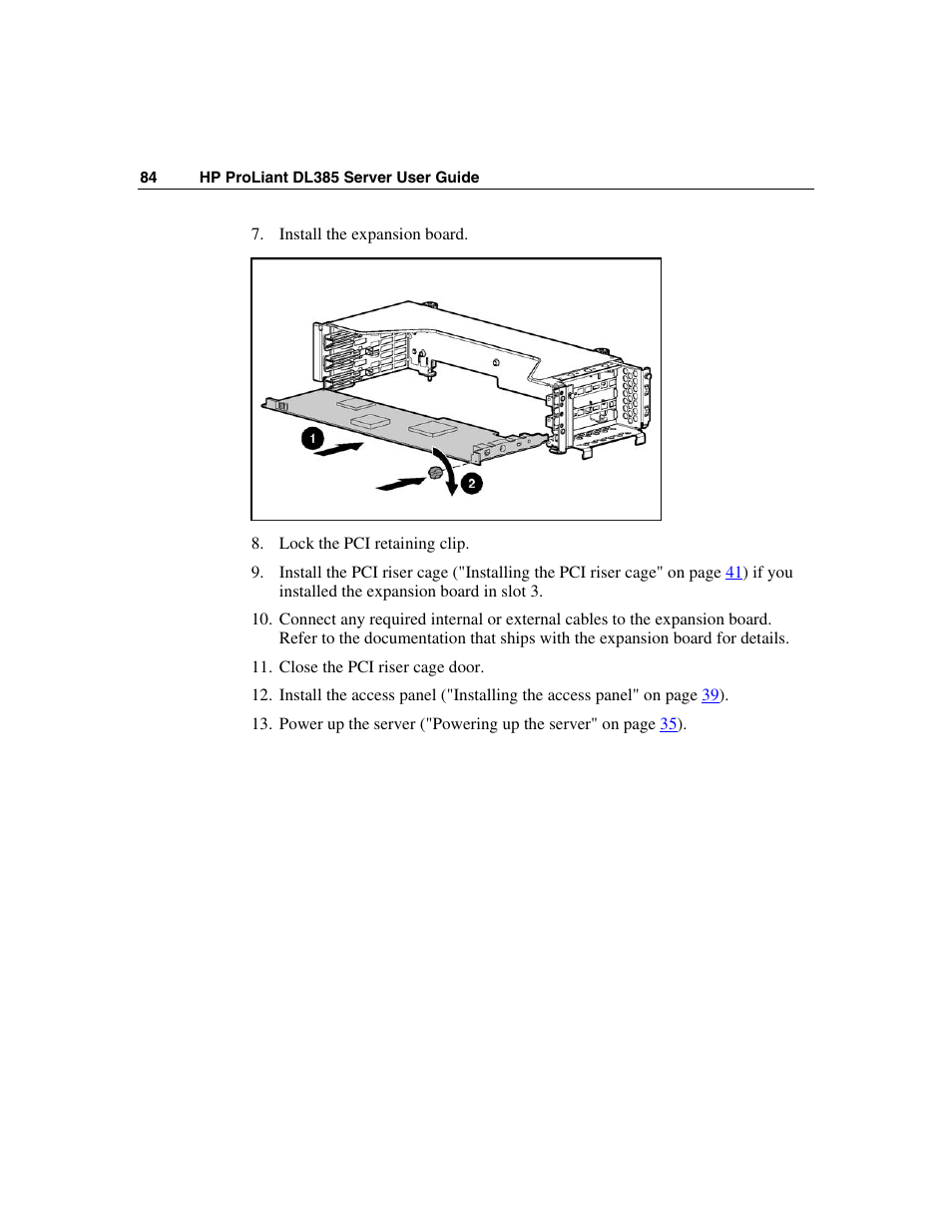 HP ProLiant DL385 User Manual | Page 84 / 174