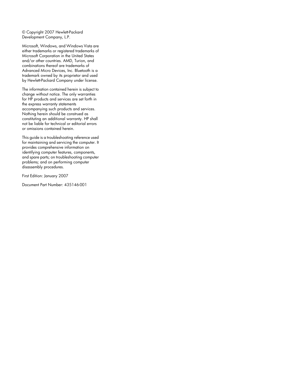 HP TX1000 User Manual | Page 2 / 131
