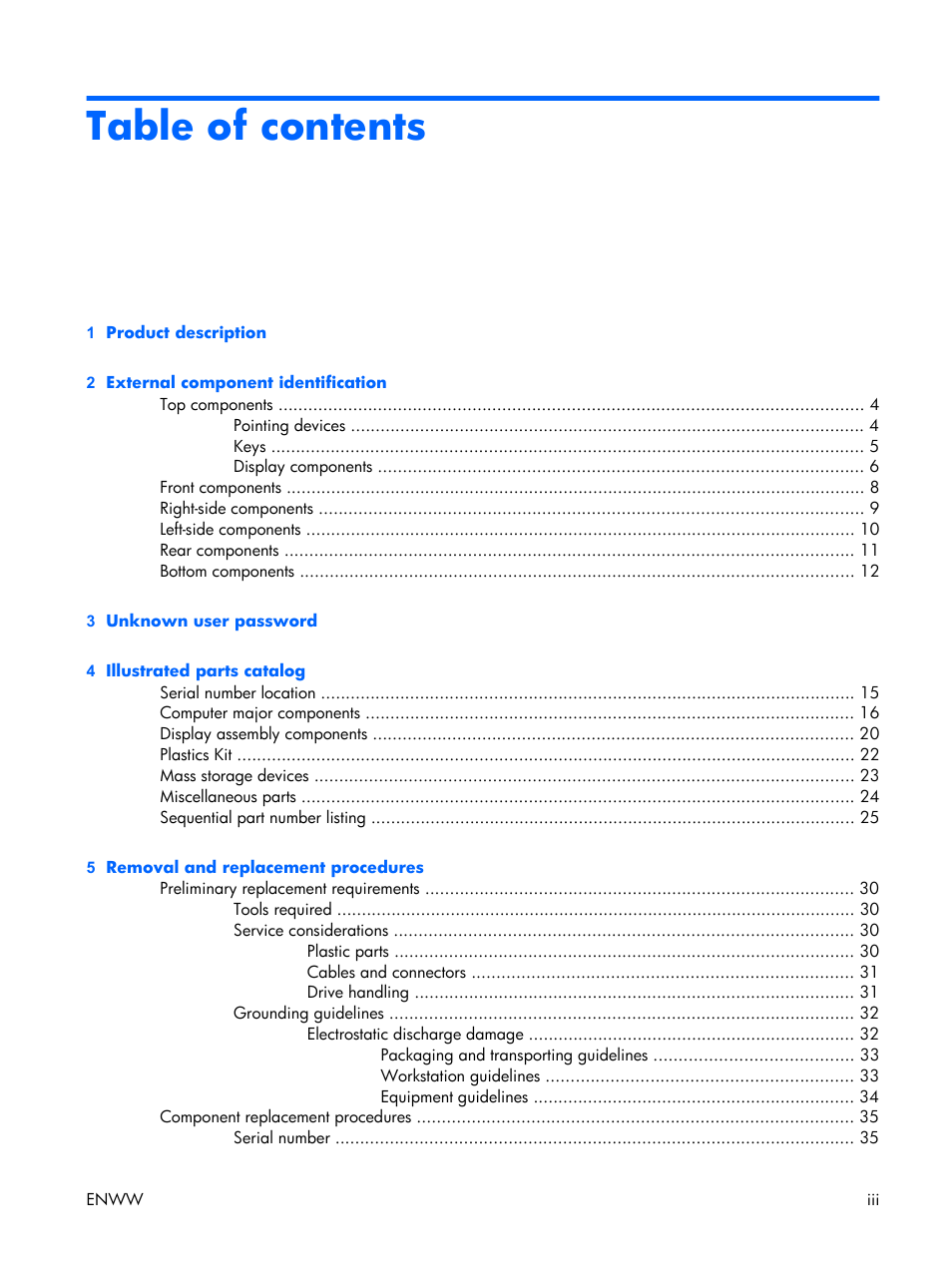 HP TX1000 User Manual | Page 3 / 131