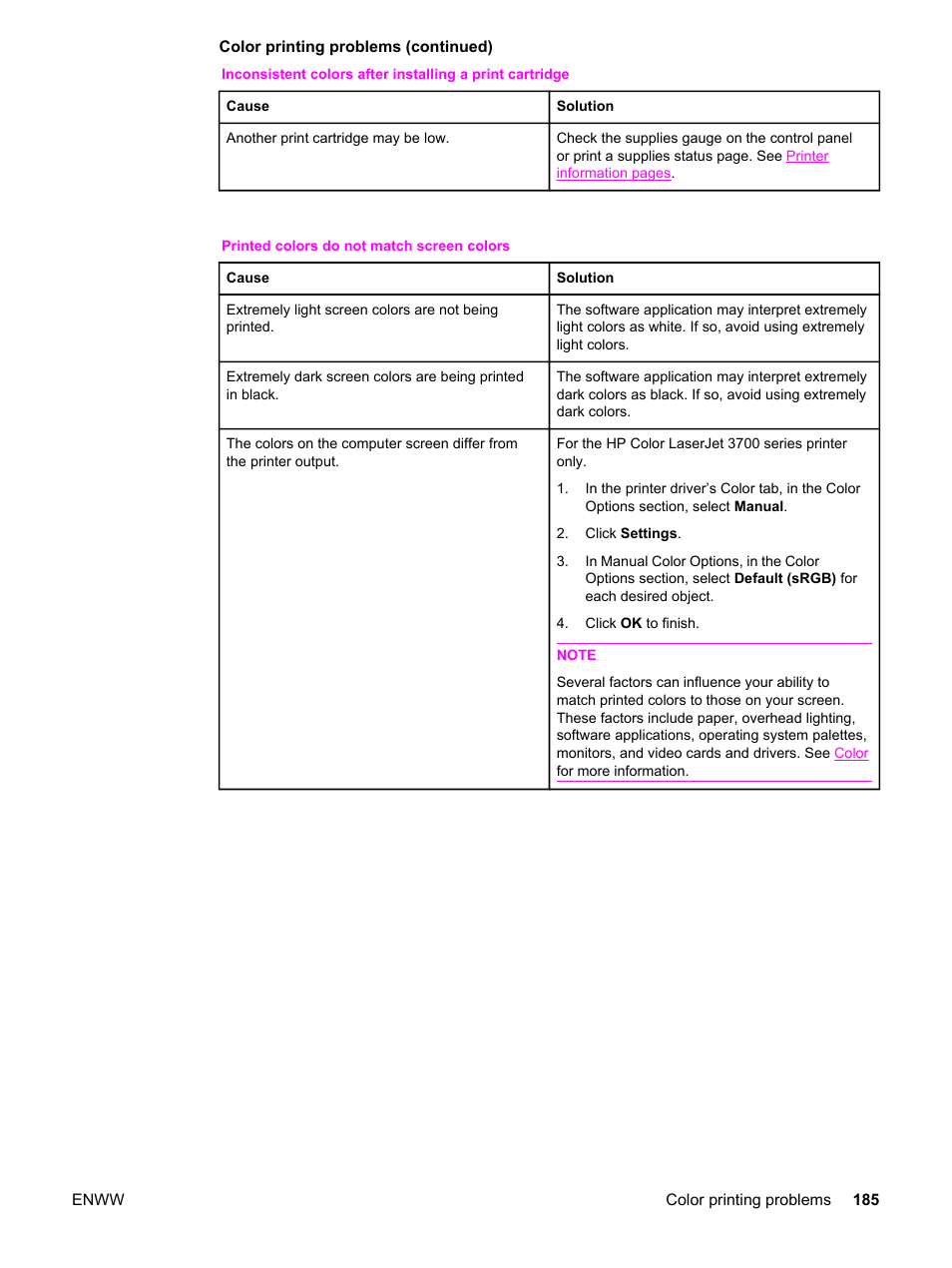 HP 3550 User Manual | Page 197 / 250