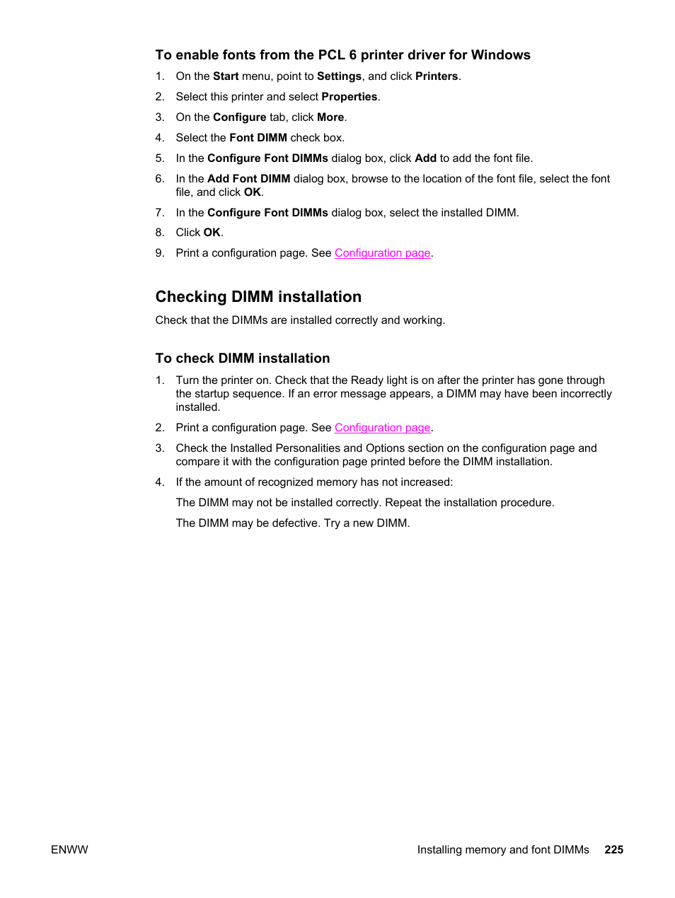 Checking dimm installation, Go to | HP 3550 User Manual | Page 237 / 250