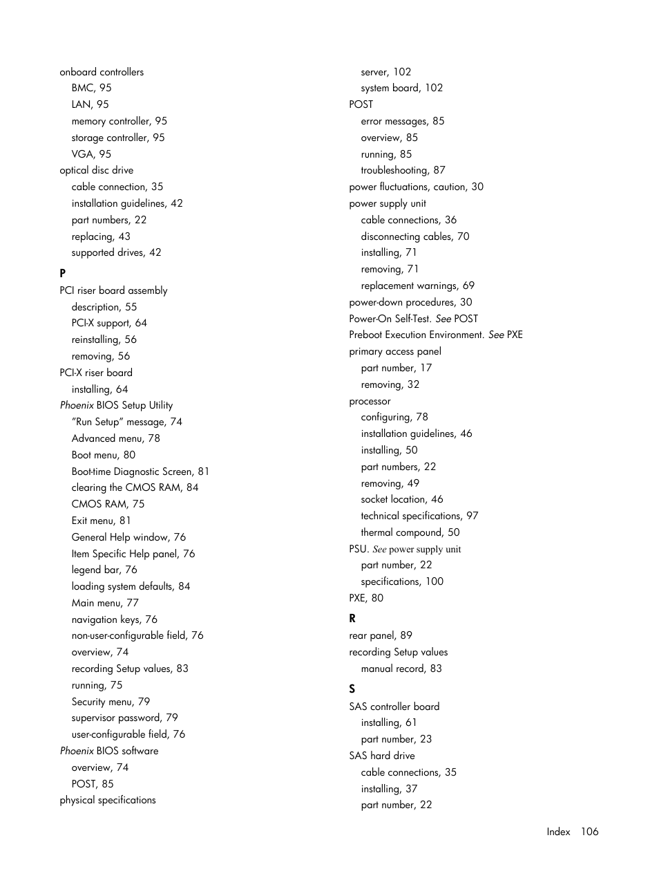 HP DL120 User Manual | Page 106 / 108