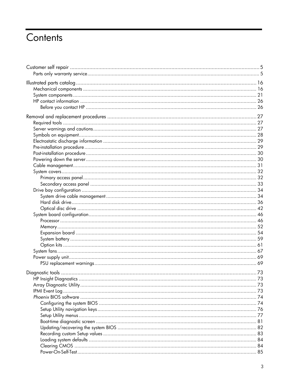 HP DL120 User Manual | Page 3 / 108